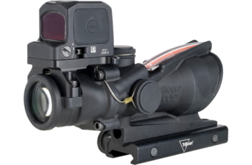 Image of Trijicon ACOG/RCR, 4X32mm Dual Illuminated Red Chevron .223 Reticle, Thumbscrew Mount, LED 3.25 MOA Red Dot RCR, Matte Finish, Black, TA31-C-100813