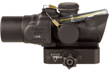 Image of Trijicon Compact Dual Illuminated Low Height Q-LOC ACOG Scope, 1.5x16S, Amber, Circle Dot Reticle, Matte Black, 400332