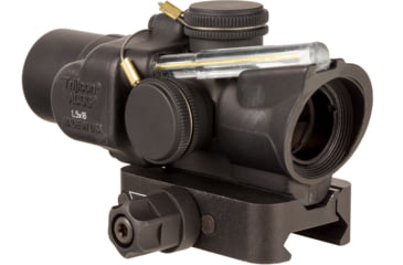 Image of Trijicon Compact Dual Illuminated Low Height Q-LOC ACOG Scope, 1.5x16S, Amber, Circle Dot Reticle, Matte Black, 400332