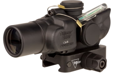 Image of Trijicon Compact Dual Illuminated Low Height Q-LOC ACOG Scope, 1.5x16S, Green, Circle Dot Reticle, Matte Black, 400333