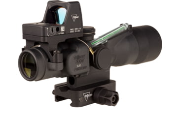 Image of Trijicon Compact Dual Illuminated Q-LOC ACOG/RMR Scope, 3x30 mm, Green, Horseshoe Dot Reticle, Matte Black, 400394