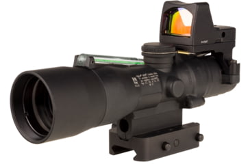 Image of Trijicon Compact Dual Illuminated Q-LOC ACOG/RMR Scope, 3x30 mm, Green, Horseshoe Dot Reticle, Matte Black, 400394