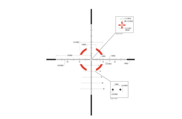 Image of Trijicon Credo 1-10x28mm First Focal Plane 34mm Tube Riflescope w/Red/Green MRAD Segmented Circle Enhanced, Matte Finish, Exposed Elevation Adjuster w/Return to Zero Feature, Black, 2900050