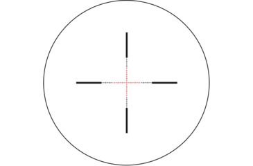 Image of Trijicon Credo CR424 1-4x24mm Rifle Scope, 30 mm Tube, Second Focal Plane, Black, Red MRAD Ranging Reticle, Mil Rad Adjustment, 2900011