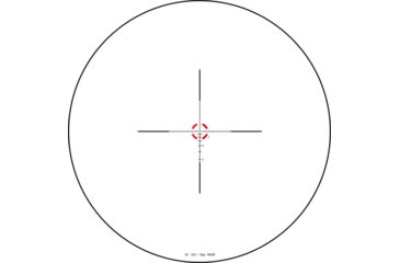 Image of Trijicon Credo CR424 1-4x24mm Rifle Scope, 30 mm Tube, Second Focal Plane, Black, Red BDC Segmented Circle .223 / 55 Grain Reticle, MOA Adjustment, 2900013