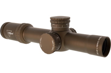 Image of Trijicon Credo 1-8x28mm LPVO 34mm Tube Rifle Scope, First Focal Plane, Red/Green MRAD Segmented Circle Reticle, Coyote Brown Anodized, CR828-C-2900056