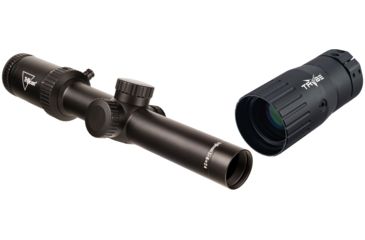 Image of Trijicon Credo HX CRHX624 1-6x24mm Rifle Scope, 30 mm Tube, Second Focal Plane, Black, Red BDC Hunter .223 Reticle, MOA Adjustment, w/ TRYBE Optics Enhancer, CRHX624-C-2900020-KIT1
