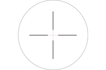 Image of Trijicon Credo CR940 3-9x40mm Rifle Scope, 1 in Tube, Second Focal Plane, Black, Red Standard Duplex Crosshair Reticle, MOA Adjustment, 2900043