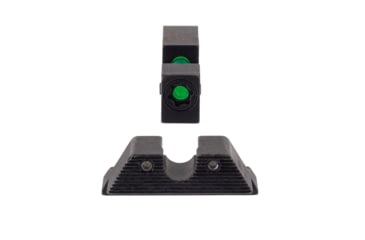 Image of Trijicon DI Night Sight Set, Dual-Illuminated, U-Notch, Tritium Green Front Color/ Rear Color, Large Frame Glock Models, 601104