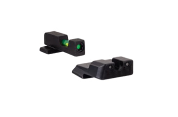 Image of Trijicon DI Night Sight Set, Dual-Illuminated, U-Notch, Tritium Green Front Color/ Rear Color, Smith &amp; Wesson M&amp;P Shield .40, .45, &amp; 9mm, 601110
