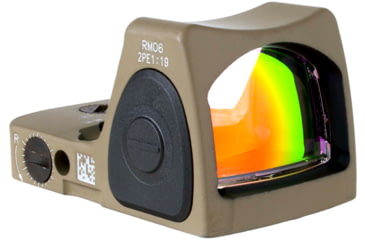 Image of Trijicon Dual Defense RMR Type 2 Reflex Red Dot Sight w/ M17/18 Mount w/ Integrated Bright&amp;Tough Optic, 1x, 3.25 MOA Reticle, FDE, RM06-C-700816