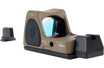 Image of Trijicon Dual Defense RMR Type 2 Reflex Red Dot Sight w/ M17/18 Mount w/ Integrated noTritium Optic, 1x, 3.25 MOA Reticle, FDE, RM06-C-700815