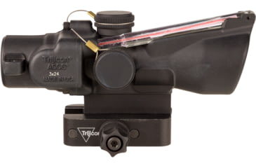 Image of Trijicon Dual Illuminated Compact ACOG Scope, 3x24 mm, Red, .223/55gr. Horseshoe Dot Reticle, Matte Black, 400348