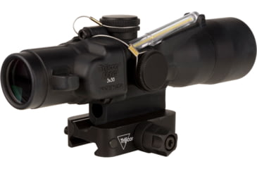 Image of Trijicon Dual Illuminated Q-LOC Compact ACOG Scope, 3x30 mm, 7.62x51mm/175gr. Amber, Chevron Reticle, Matte Black, 400364
