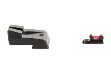 Image of Trijicon Fiber Optic Pistol Front/Rear Sight Set, Red Fiber Stick, CZ P-10/P-10C, Black, 601065