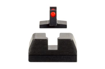 Image of Trijicon Fiber Optic Pistol Front/Rear Sight Set, Red Fiber Stick, FNS-40/FNX-40/FNP-40, Black, 601068