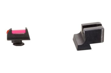 Image of Trijicon Fiber Optic Pistol Front/Rear Sight Set, Red Fiber Stick, Glock 20/21/29/30/41, S &amp; SF Variants, Black, 601026
