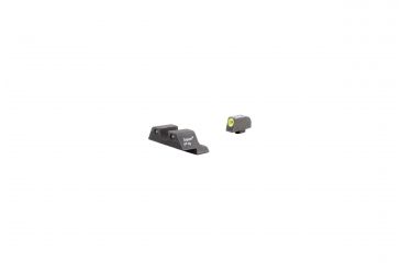 Image of Trijicon Glock HD Night Sight Set - Front Sight Yellow Outline / Green Tritium, Rear Sight Black Outline / Green Tritium, GL101Y