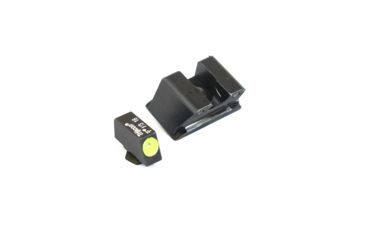 Image of Trijicon Heavy Duty Night Sight Set, Yellow Front Outline, Walther PPX/PPS/PPS M2, Black, 600742