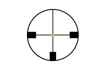 Image of Trijicon AccuPoint TR-25 1-6x24mm Rifle Scope, 30 mm Tube, Second Focal Plane, Black, Green German #4 Crosshair w/ Dot Reticle, MOA Adjustment, 200083