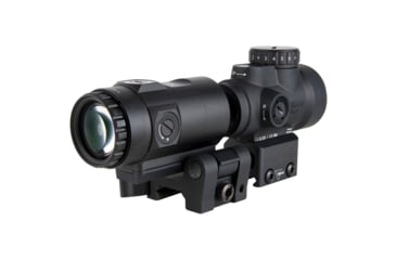 Image of Trijicon MRO SD Patrol 1x25mm Reflex Red Dot Sight, 2.0 MOA Adjustable Red Dot, with Full Co-Witness Quick Release Q-LOC Mount, 3x Magnifier with Quick Release Flip-to-Side Mount, Black, MRO-C-2200368