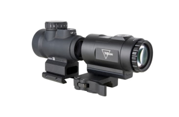 Image of Trijicon MRO SD Patrol 1x25mm Reflex Red Dot Sight, 2.0 MOA Adjustable Red Dot, with Full Co-Witness Quick Release Q-LOC Mount, 3x Magnifier with Quick Release Flip-to-Side Mount, Black, MRO-C-2200368