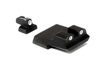 Image of Trijicon Bright &amp; Tough Night Sight Set for S&amp;W, pt40 Long Rear, 3 Dot, Green Front, Green Rear SA15