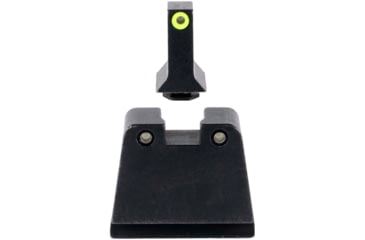 Image of Trijicon Suppressor/Optic Height Sight Set, Yellow Front/Black Rear &amp; Green Lamp, Glock  42, 43, 43x, 43e, 51, Black, 601143