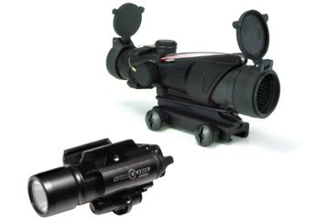 Image of Trijicon ACOG 4x32 ARMY Rifle Combat Optic with Surefire Flashlight