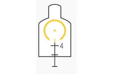 Image of Trijicon Dual Illuminated Amber Horseshoe/Dot .223 Ballistic Reticle