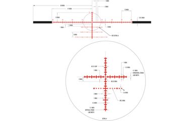 Image of Trijicon Tenmile TM3056 4.5-30x56mm Rifle Scope, 34 mm Tube, First Focal Plane, Black, Green/Red MOA Precision Tree Reticle, MOA Adjustment, 3000012