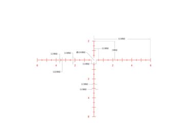 Image of Trijicon Tenmile TM2550 5-25x50mm Rifle Scope, 30 mm Tube, Second Focal Plane, Black, Red MRAD Center Dot Reticle, Mil Rad Adjustment, 3000011