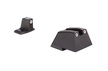 Image of Trijicon Night Sight Suppressor Set w/White Front/White Rear and Green Lamps - for HandK .45C/P30/VP9, Black, 600949