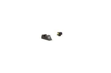 Image of Trijicon Glock HD Night Sight Set - Front Sight Yellow Outline / Green Tritium, Rear Sight Black Outline / Green Tritium, MOS Fit Rear, 601088