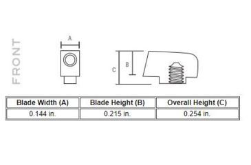 Image of Trijicon Walter Heavy Duty Night Sight Set, Orange Front Outline, P99, PPQ, PPQ M2, 600738
