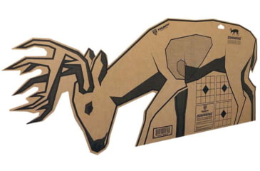 Image of Triumph Systems Downwind Deer Cardboard Target, Black/Brown, 40 x 17.50in, 0200-20-000