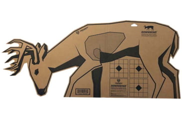 Image of Triumph Systems Downwind Deer Silhouette Archery/Firearms Cardboard Target, 40x17.5in, Black/Brown, 0200-20-000