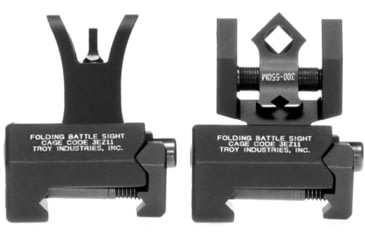 Image of Troy Tritium M4 Top Mounted Deployable Front and Rear Sight, Black, SSIG-MCM-STBT-01
