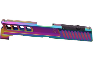 Image of True Precision Axiom Springfield Hellcat PRO 9mm Pistol Slide, RMS Cut &amp; Cover Plate, Spectrum, TP-SHCPS-S-RMS