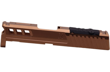 Image of True Precision Axiom Springfield Hellcat 9mm Pistol Slide, RMS Cut &amp; Cover Plate, Copper, TP-SHCS-C-RMS