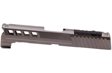 Image of True Precision Axiom Springfield Hellcat 9mm Pistol Slide, RMS Cut &amp; Cover Plate, Stealth Grey, TP-SHCS-A-RMS