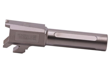 Image of True Precision Hellcat Pro Non-Threaded Pistol Barel, 9mm, 1-10 Twist, 3.7in, 416R Stainless Steel, Stealth Gray, Sub-compact, TP-SHCPB-XA