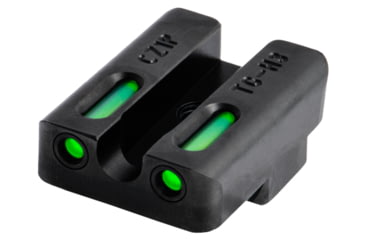 Image of TruGlo Brite-Site TFX Pro Sight Set For CZ 75 Series, Green Rear, Green With Orange Focus Lock Front Sight, TG-TG13CZ1PC