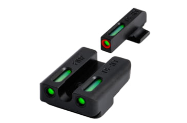 Image of TruGlo Brite-Site TFX Pro Sight Set For FNH FNP-9/FNX-9/FNS-9, Including Compact Green Rear, Green With Orange Focus Lock Front Sight, TG-TG13FN1PC