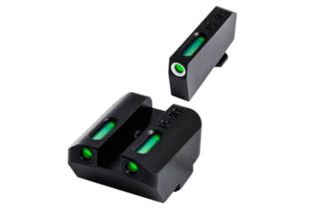 Image of TruGlo Brite-Site TFX Sights For Glock 20/21/25/28/29/30/31/32/37/40/41, Green Rear/Green With Focus Lock Front, Suppressor Height, TG-TG13GL5A