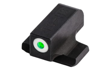 Image of TruGlo Brite Site Tritium Pro Beretta PX4 Storm Full Size Front/Rear Night Sight Set, Green Tritium 3-Dot Configuration Front, White Focus Lock Ring, Steel, Black, TG-TG231B1W