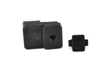 Image of TruGlo Brite Site Tritium Pro Front/Rear Green Night Sight Set for HK VP9/VP40/P30/HK45, 3-Dot Configuration Front, White Focus Lock Ring, Steel, Black, TG-TG231H1W