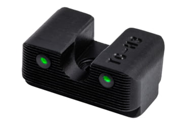 Image of TruGlo Tritium Pro Green Sight Set for Glock Low, White Focus Ring, Steel, Black, TG-TG231G1W
