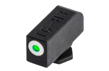 Image of TruGlo Tritium Pro Green Sight Set for Glock Low, White Focus Ring, Steel, Black, TG-TG231G1W