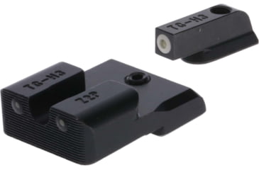 Image of TruGlo Tritium Pro Handgun Night Sights for CZ P10 Series w/ White Front Ring, TG-TG231Z2W